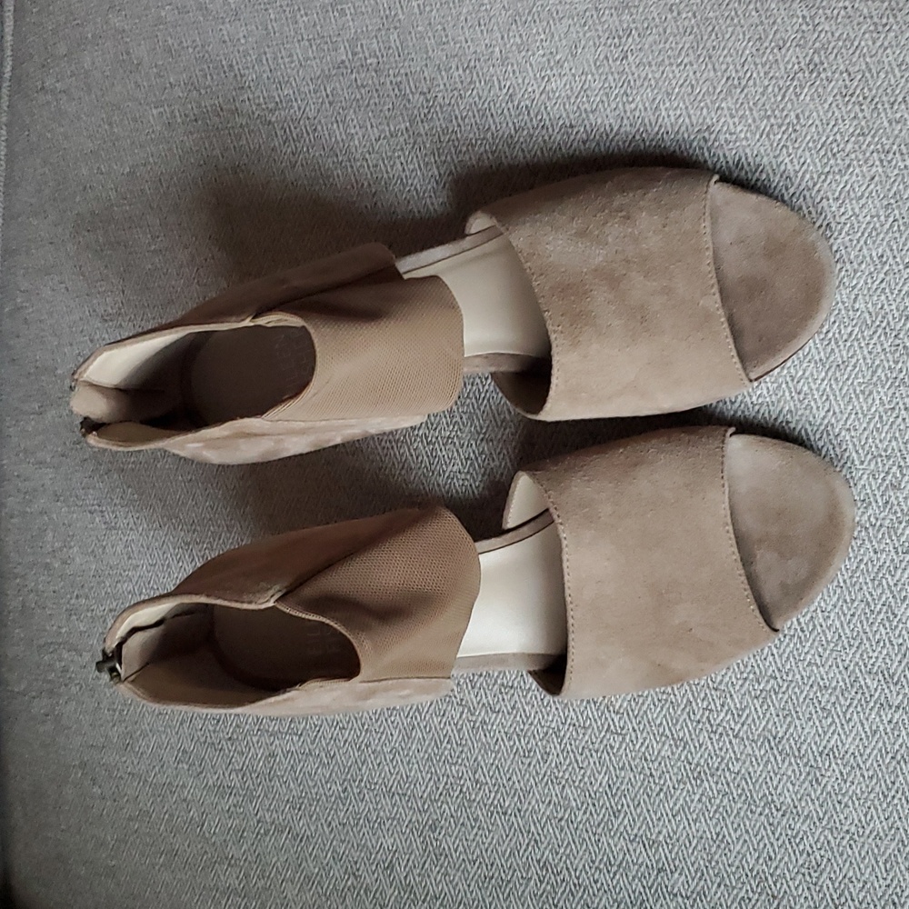 Eileen Fisher Chat Suede Sienna Sandal Bootie 6 - Picture 4 of 10